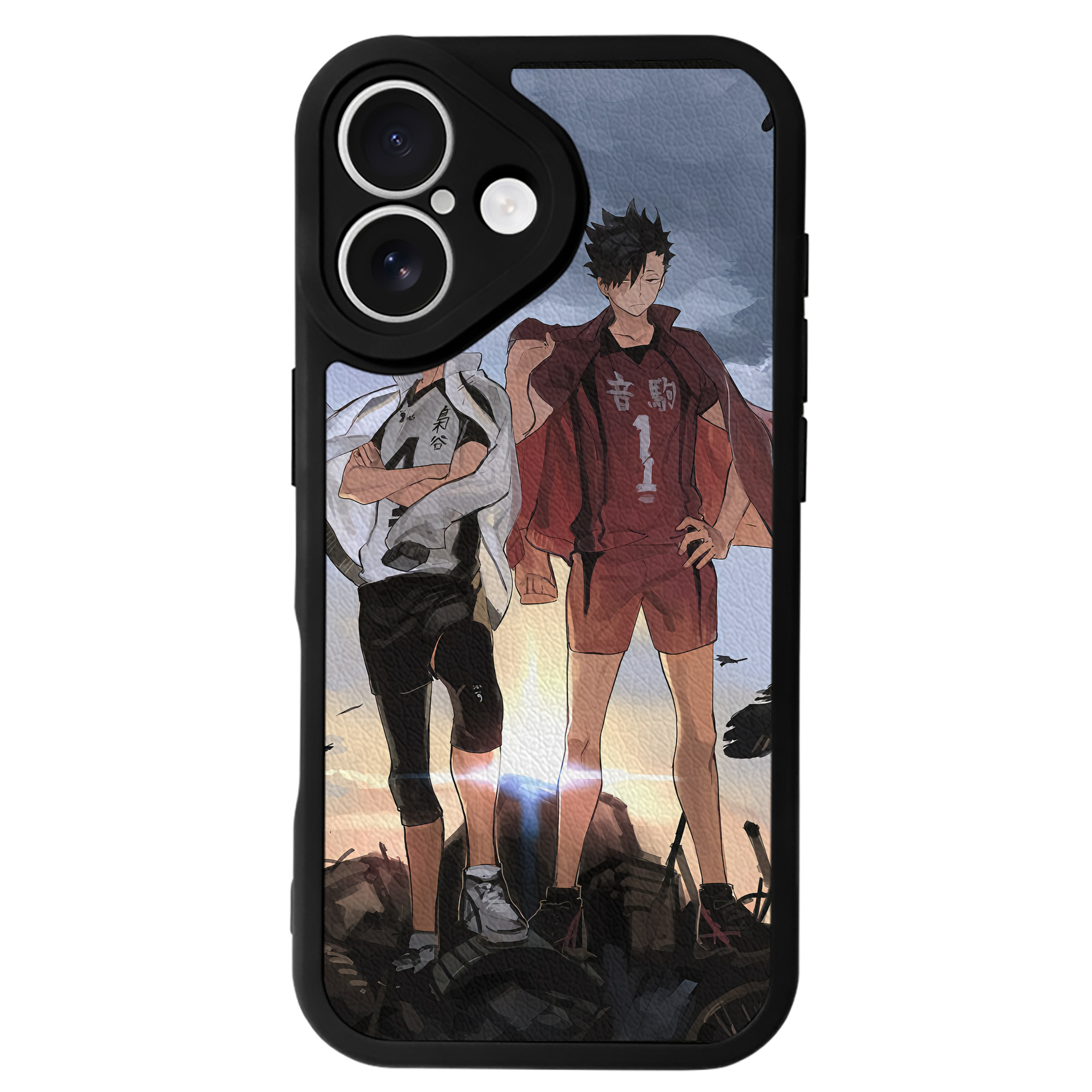 （画像用） ハイキュー!! Haikyu!! 【iPhone 16シリーズ対応】シリコンスマホケース（レザー調） 材質：シリコン